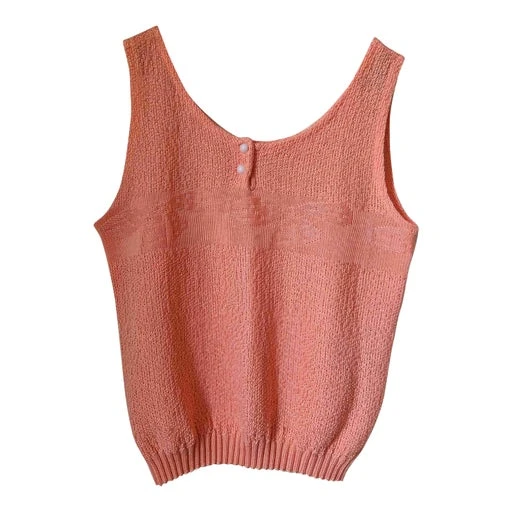 Debardeur En Maille Acrylique Made In France- 38 1 Debardeur En Maille Acrylique Made In France- 38