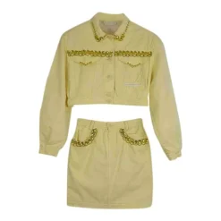 Tailleur Jupe En Jean- 34 / 36