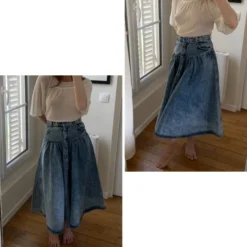 Jupe Midi En Jean- 38 / 40 -Tops Élégants Soldes Boutique 2814727d 69c8 43e2 a614 b96a58b7d311