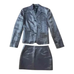 Ensemble Blazer Et Jupe En Lin- 36