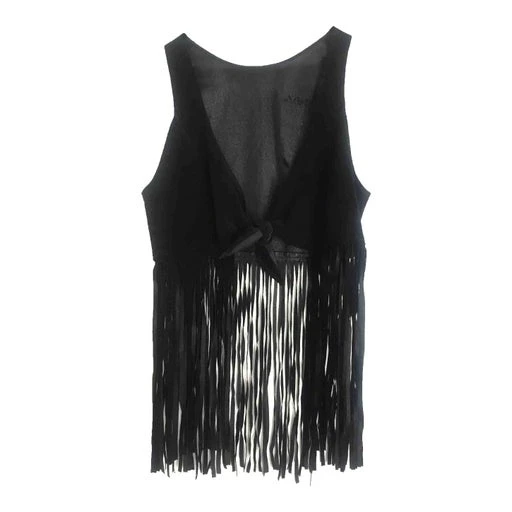 Top En Cuir à Franges- 36 / 38 1 Top En Cuir à Franges- 36 / 38