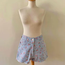 Mini Short Vichy Et Fleurs- 36 -Tops Élégants Soldes Boutique 3cf65a75 abe3 4123 bf13 63dd1a1711bf