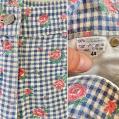 Mini Short Vichy Et Fleurs- 36 -Tops Élégants Soldes Boutique 56a54839 73bc 4e31 a3a9 2b28c76360ca