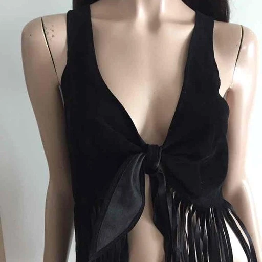 Top En Cuir à Franges- 36 / 38 6 Top En Cuir à Franges- 36 / 38 – Image 6