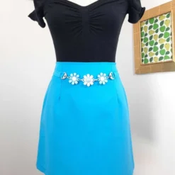 Mini Jupe 70's- 36 / 38 -Tops Élégants Soldes Boutique 6591f57e 726b 46a9 92bd e7158b63a412