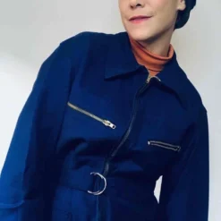 Combinaison Bleu De Travail- 40 -Tops Élégants Soldes Boutique Combinaison bleu de travail 1 1