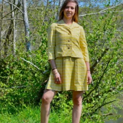 Ensemble à Carreaux- 36 / 38 -Tops Élégants Soldes Boutique Ensemble C3A0 carreaux 11