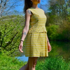 Ensemble à Carreaux- 36 / 38 -Tops Élégants Soldes Boutique Ensemble C3A0 carreaux 12