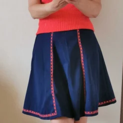 Jupe évasée Brodée- 34 5 Jupe évasée Brodée- 34 -Tops Élégants Soldes Boutique Jupe evasee brodee 1 1