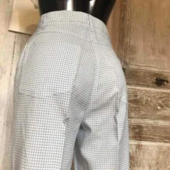 Pantalon Taille Haute Vichy- 38 -Tops Élégants Soldes Boutique Pantalon taille haute vichy 2