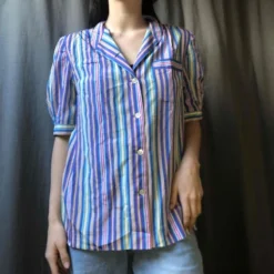 Chemisier à Rayures- 36 / 38 -Tops Élégants Soldes Boutique b12229b2 666c 42ed 9ef2 29ddcf7f0653