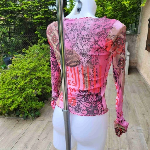 Top Imprimé En Mesh- 36 / 38 2 Top Imprimé En Mesh- 36 / 38 – Image 2