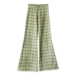 Pantalon Flare à Carreaux- 32