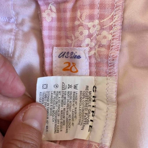 Mini Short Vichy Et Fleurs- 34 5 Mini Short Vichy Et Fleurs- 34 – Image 5