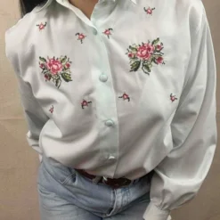 Chemise En Coton Brodée- 38 / 40 -Tops Élégants Soldes Boutique dd8fd656 d5b8 406e 848b 15322e22367e