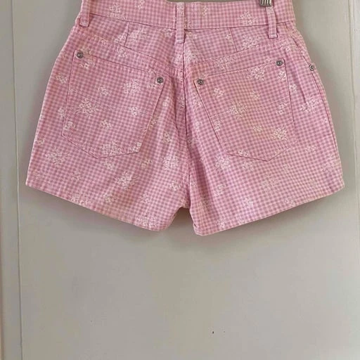 Mini Short Vichy Et Fleurs- 34 2 Mini Short Vichy Et Fleurs- 34 – Image 2