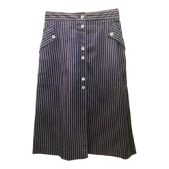 Jupe Midi à Rayures- 34