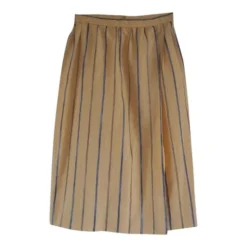 Jupe Midi à Rayures- 36